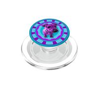 Chucho Trashy Dog - Cómic artístico Kawaii, Morado Perro PopSockets PopGrip para MagSafe