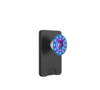 Chucho Trashy Dog - Cómic artístico Kawaii, Morado Perro PopSockets PopWallet para MagSafe