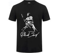 Chuck Berry Unisex 100% Cotton Short-Sleeve T-Shirts Black S