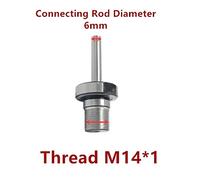 Chuck conectando la barra M14 * 1 adecuado for K01-50/63 k02-50 Mini torno Cnc Máquina de piezas banco chuck Taladrado Fresado(Straight shank 6mm)