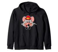 Chuck E. Cheese Big Face Vintage Chest Portrait Sudadera con Capucha