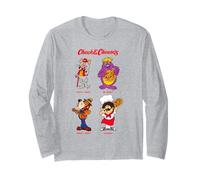 Chuck E. Cheese Mr. Munch Jasper & Pasqually Group Shot Manga Larga