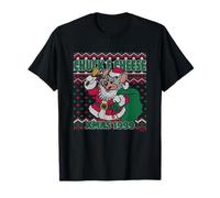 Chuck E. Cheese Xmas 1999 Retro Ugly Sweater Big Chest Logo Camiseta