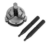 Chuck, K01-50 Scroll Chuck 50mm Scroll Hand Chuck Mini Hand Chuck Autocentrante de Tres Mordazas de Mano de Mandíbula para Trabajar la Madera con 3 Mordazas e Hilo de Montaje