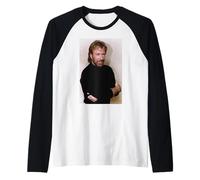 Chuck Norris Actor & Experto en Artes Marciales Walker Texas Ranger Camiseta Manga Raglan