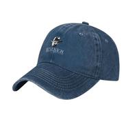 Chuck Norris Walker Texas Ranger - Gorra ajustable de algodón suave lavado unisex para hombre, color azul marino