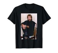 Chuck Norris Way of The Dragon Actor & Experto en Artes Marciales Camiseta, Hombre, Negro, M
