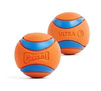 Chuckit 17020 Ultra Ball, 2 Pelotas para Perros Compatible con el Lanzador, S (El empaque puede variar)