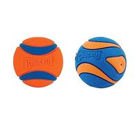 Chuckit! 170501 Ultra Ball, Pelota para Perros Compatible con el Lanzador, XXL & 52069 Ultra Squeaker Ball, 1 Pelota para Perros Compatible con el Lanzador, L