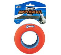 Chuckit! - Amphibious Roller - Juguete para proseguir para Perros - Juguete insumergible, Flota en la Superficie del Agua - Rueda para Juegos de Agua - Tamaño Unico - Diametro de 10 cm