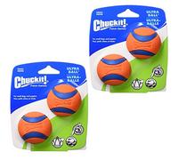 Chuckit! Bola Ultra Cabe en Lanzador Juguete de Hule para Perro Chica 4 Bolas