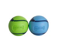 Chuckit! - Sniff Fetch Ball Duo - 2 Pelotas de rastreo para Perros - 2 Pelotas con Aroma a Bacon y Mantequilla de Cacahuete - Pelota Resistente de núcleo Grueso - Tamaño Mediano - 6,5 cm de diámetro