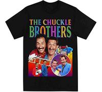 Chuckle Brothers Homage T Shirt Mens T-Shirt tee Funny Tshirt VTG 90S Top Black L