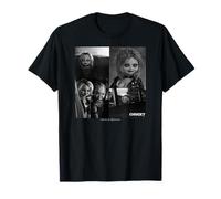 Chucky and Tiffany Black and White Horror Couple Style Camiseta