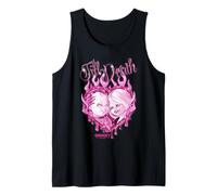 Chucky and Tiffany Till Death Flaming Heart Camiseta sin Mangas