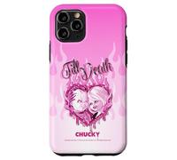 Chucky and Tiffany Till Death Flaming Heart Carcasa para iPhone 11 Pro