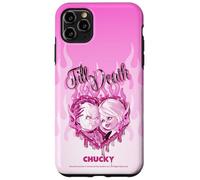 Chucky and Tiffany Till Death Flaming Heart Carcasa para iPhone 11 Pro MAX