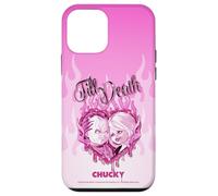 Chucky and Tiffany Till Death Flaming Heart Carcasa para iPhone 12 Mini