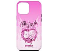 Chucky and Tiffany Till Death Flaming Heart Carcasa para iPhone 12 Pro MAX