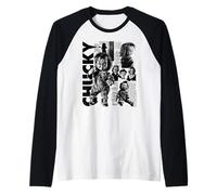 Chucky Collage of Chaos Camiseta Manga Raglan