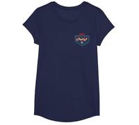 Chucky Good Guys Overalls Pocket Hit Camiseta, Niñas, Azul Marino, L