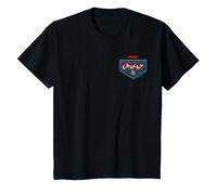 Chucky Good Guys Overalls Pocket Hit Camiseta, Niños, Negro, 12 años