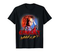 Chucky Halloween Design Quiero Jugar Camiseta
