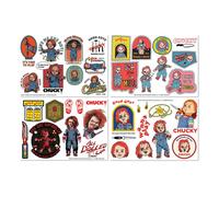 Chucky tech - juego de 4 láminas de vinilo reutilizables con más de