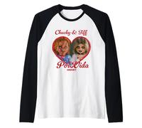Chucky & Tiff por Vida Heart Camiseta Manga Raglan