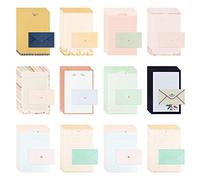 Chudian 108Pcs Papel de Carta y Sobres Pequeños A5 Infantil para Escribir, Sobres Regalo Día de la Madre
