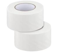CHUENKUK 2 Rollos de Cinta Americana Blanca 75 mm x 50 m - Cinta Adhesiva de Tela Impermeable para Reparaciones, Manualidades, Bricolaje, Interior y Exterior