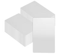 CHUENKUK 200 tarjetas de visita de aluminio, 86 x 54 x 0,21 mm, metal plateado, tarjetas de visita, tarjetas de visita, tarjetas de metal para negocios, marketing, networking