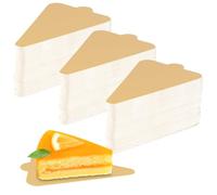 CHUENKUK 300 Unidades de 11,8 x 7,8 cm de Oro Triangulares para Tartas, para Bodas, cumpleaños, decoración, pastelería y panadería