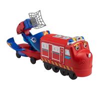 Chuggington EU890201 Pop Rescue Wilson | Juguete de Tren de transformación Sorpresa | Ruedas de rodamiento Libre | Escala de 5 Pulgadas | A Partir de 3 años, Rojo