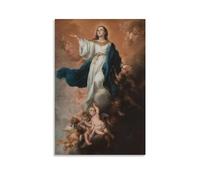 CHUHUAN Walpole Inmaculada Concepción Bartolomé Esteban Murillo Pintor Póster Arte de Pared Pintura Póster Lienzo Impresión Pósteres Obras de Arte Decoración de la Habitación 08x12inch(20x30cm)