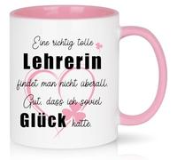 CHUIN DRUCK Taza de regalo para profesora, regalo de despedida, profesoras, taza - Una profesora realmente genial no se encuentra en todas partes - Regalo de despedida para profesoras, 320 ml, color