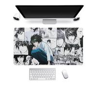 Chukamalilayi Alfombrilla de ratón de anime con diseño de Death Note Yagami/L/Ryuuku, para videojuegos, teclado, portátil, resistente al agua, para oficina, estudiante, escritorio (1, 80 x 30 cm)