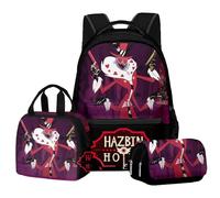 Chukamalilayi azbin - Juego de mochila de hotel de 3 piezas, mochila Amime individual, bolsa de almuerzo, estuche para lápices, suministros de regreso a clases, mochila casual, bolsa de viaje, tipo 3,