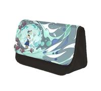 Chukamalilayi Xiao/Venti/HuTao/KeQing - Estuche para lápices con impresión 3D, estuche grande con doble cremallera, organizador de artículos de papelería para niños, niñas y estudiantes, Tipo 24,