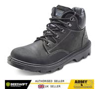 Chukka Sherpa Poliuretano / Goma a Tobillo Hombre Zapatos Trabajo Negro Puntera