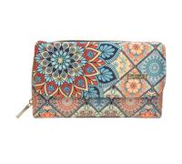 CHULA Tulum Billetera Grande para Mujer Marie Mándala Turquesa - Inspiración Bohemia y Moda Sostenible