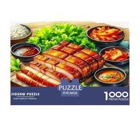 Chuleta de Carne Puzzle Imposible,desafío para Adultos Absolutamente Impresionante Juego EduGatoivo 1000 Piezas Obra De Arte De Juego De para Adultos Y Niños A Partir De 12 Años 38x26cm/1000pcs