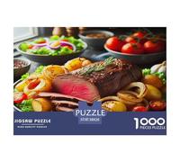 Chuleta de Carne Rompecabezas Imposible,desafío para Adultos Absolutamente Impresionante Juego EduGatoivo 1000 Piezas Obra De Arte De Juego De para Adultos Y Niños 38x26cm/1000pcs