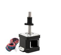 CHULKJFX Motor Paso a Lineal Nema17 a 17HS4401S-T8 con Tornillo 42 Tuercas de Motor Línea 1M(300mm,17HS4401S-T8x4)