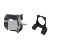 CHULKJFX Motor síncrono 100 KG 28 W 68 KTYZ 220 AC de imán Permanente con Soporte CW/CCW Velocidad Lenta Engranaje metálico 2,5 a 110 RPM(10rpm with Bracket)