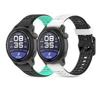 CHULN 2 Piezas Correas Compatible con Coros Pace 2/Apex 2/Apex 42mm, 20mm Deportiva y Ajustable Reloj Pulsera de silicona de Repuesto para Coros Pace 2.