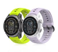 CHULN 2 Piezas Silicona Correas Compatible con Coros Apex 4 46mm/Coros NOMAD, Ajustable Accesorio de Reloj de Repuesto para Smartwatch.