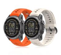 CHULN 2 Piezas Silicona Correas Compatible con Coros Apex 4 46mm/Coros NOMAD, Ajustable Accesorio de Reloj de Repuesto para Smartwatch.