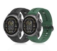 CHULN 2 Piezas Silicona Correas Compatible con Coros Apex 4 46mm/Coros NOMAD, Ajustable Accesorio de Reloj de Repuesto para Smartwatch.