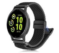 CHULN 20mm Correa Compatible con Garmin Vivoactive 5/3/3 Music/Vivomove Trend/Venu Sq 2/2 music/Venu 2 Plus, Magnética Ajustable Nylon Pulseras de Repuesto para Garmin Forerunner 245/645.
